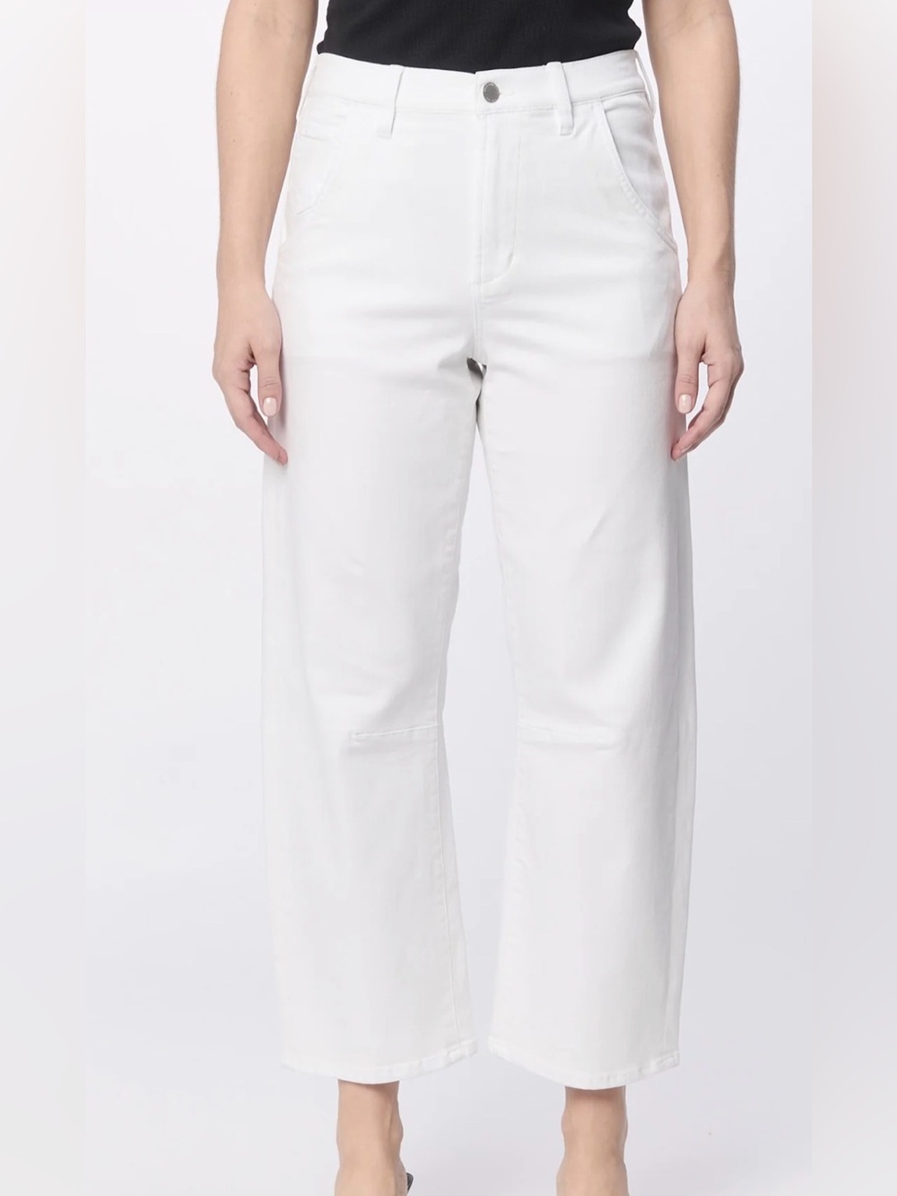 Dear John White Barrel Jeans